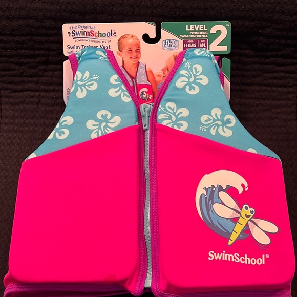SwimSchool Swim Trainer Vest Level 2 Max 60 lbs - Picture 1 of 6